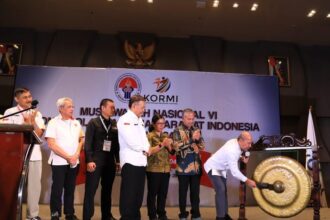 Asisten Deputi Olahraga Masyarakat, Suyadi Pawiro membuka Munas VI KORMI Tahun 2024
